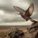 Comme cette tourterelle, laissez votre cœur s’envoler vers de nouveaux bonheurs symbole de paix intérieure prenez votre envol le meilleur reste à venir. retrouvez la liberté de mouvement.