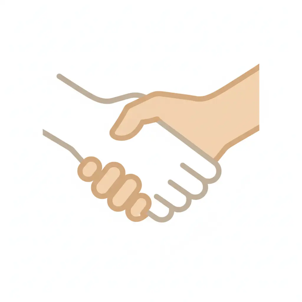 poignée de main symbolisant l'aide du coach envers la personne en rupture amoureuse